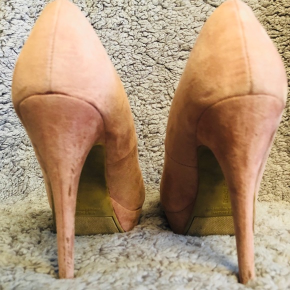LC by Lauren Conrad Pink Suede heels - Picture 3 of 7